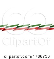Poster, Art Print Of Italian Or Mexican Flag Border