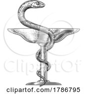 Bowl Of Hygieia Snake Medical Pharmacy Symbol Icon by AtStockIllustration