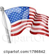 Poster, Art Print Of American Flag Design