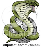 Poster, Art Print Of Cobra Snake Golf Ball Sports Team Cartoon Mascot