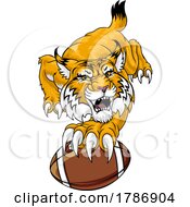 Poster, Art Print Of Wildcat Bobcat American Football Sport Team Mascot