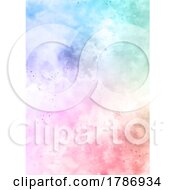 Poster, Art Print Of Pastel Rainbow Coloured Watercolour Texture Background