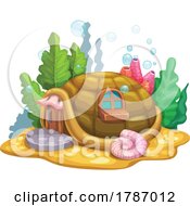 Poster, Art Print Of Underwater Turtle Shell Home