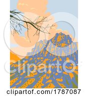 Poster, Art Print Of Zion Canyon In Zion National Park Along Zion Park Blvd In Springdale Utah Wpa Poster Art