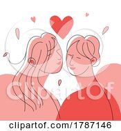 Poster, Art Print Of Lesbian Couple Under A Heart