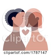 Lesbian Couple Kissing by beboy
