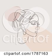 Poster, Art Print Of Line Drawing Of A Woman