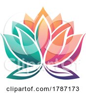 Colorful Lotus Flower Logo