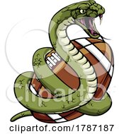 Poster, Art Print Of Snake American Football Sports Team Animal Mascot