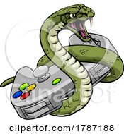 Poster, Art Print Of Snake Gamer Video Game Animal Sports Team Mascot