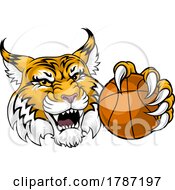 Wildcat Bobcat Basketball Animal Sport Team Mascot