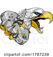 Eagle Hawk Gamer Video Game Cartoon Mascot