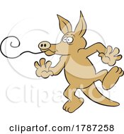Poster, Art Print Of Cartoon Dancing Aardvark