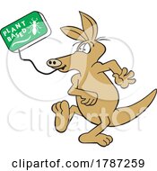 Poster, Art Print Of Cartoon Aardvark Talking About How Ants Are Plant Based