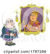Poster, Art Print Of Cartoon Prime Minister And Portrait Of A King