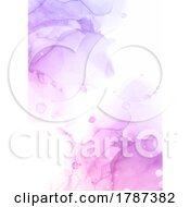 Poster, Art Print Of Hand Painted Pink And Purple Watercolour Background