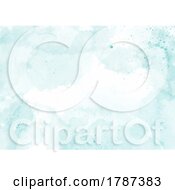 Poster, Art Print Of Mint Green Hand Painted Watercolour Background
