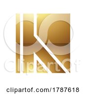 Poster, Art Print Of Golden Letter H Symbol On A White Background - Icon 9