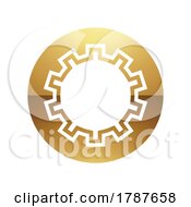 Poster, Art Print Of Golden Letter O Symbol On A White Background - Icon 4