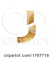 01/24/2023 - Golden Letter J Symbol On A White Background Icon 3
