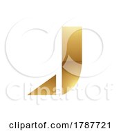 01/24/2023 - Golden Letter J Symbol On A White Background Icon 6