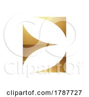 Poster, Art Print Of Golden Letter E Symbol On A White Background - Icon 7