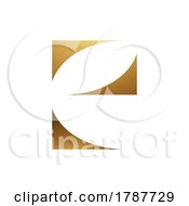 01/24/2023 - Golden Letter E Symbol On A White Background Icon 9