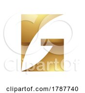 Poster, Art Print Of Golden Letter G Symbol On A White Background - Icon 2
