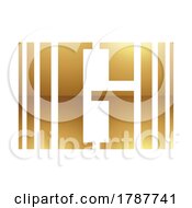 Poster, Art Print Of Golden Letter G Symbol On A White Background - Icon 3