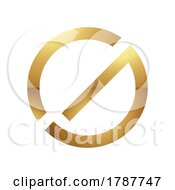 Poster, Art Print Of Golden Letter G Symbol On A White Background - Icon 9