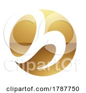 Poster, Art Print Of Golden Letter H Symbol On A White Background - Icon 3