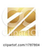 01/26/2023 - Golden Letter Z Symbol On A White Background Icon 7