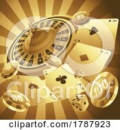 Poster, Art Print Of Golden Casino Background