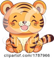 Poster, Art Print Of Cartoon Cute Baby Tiger Cub