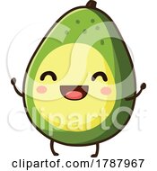 Cartoon Cute Kawaii Avocado