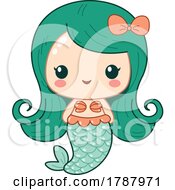 Poster, Art Print Of Cartoon Cute Kawaii Mermaid