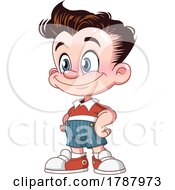 Poster, Art Print Of Cartoon 50s Styled Boy