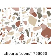 Poster, Art Print Of Abstract Background With Terrazzo Style Pattern Design