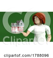Poster, Art Print Of Young Person Holding Small House In Hand