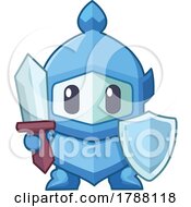 Poster, Art Print Of Blue Knight Icon
