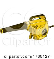 Poster, Art Print Of Yellow Leaf Blower