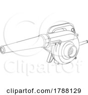 Poster, Art Print Of Black And White Leaf Blower
