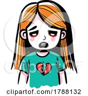 Poster, Art Print Of Bullied And Depressed Broken Hearted Kid