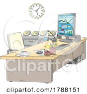 Cartoon Government Office Desk
