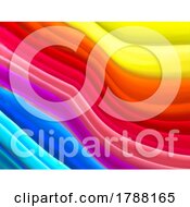 Poster, Art Print Of 3d Abstract Background Of Colourful Waves