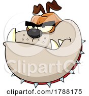 Cartoon Tough Bulldog Mascot by Hit Toon