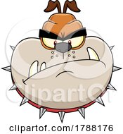 Poster, Art Print Of Cartoon Tough Bulldog Mascot