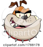 Poster, Art Print Of Cartoon Tough Bulldog Mascot