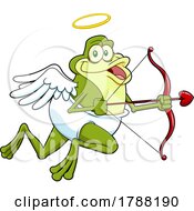 Poster, Art Print Of Cartoon Cupid Frog
