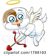 Poster, Art Print Of Cartoon Cupid Dog